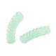 Twisted Acryl Perle Tube 32x8mm Transparent mint green